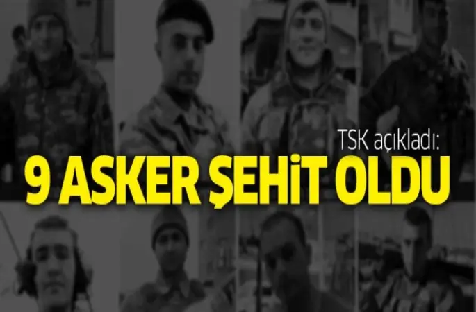 9 Askerin Şehit