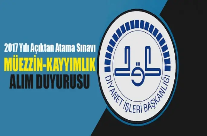 2017 Müezzin-Kayyımlık Alım Duyurusu