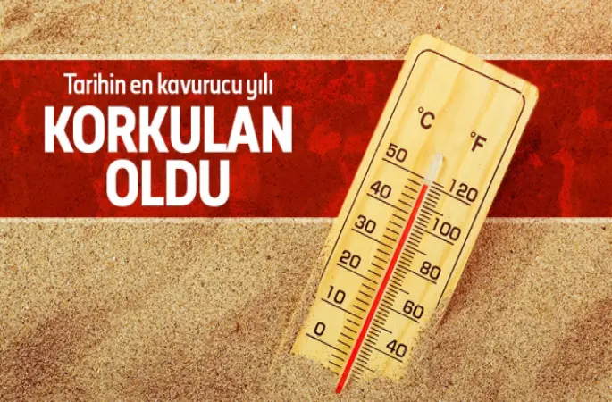 Yanıyoruz Tarihin en sıcak yeryüzü!