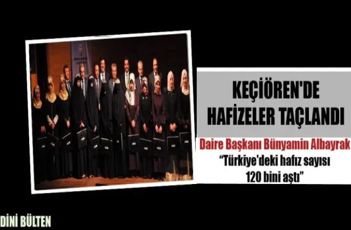 Albayrak ,Türkiye'deki hafız sayısı 120 bini aştı