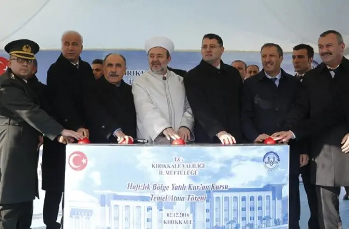 Kırıkkale'de 'Hafızlık Bölge Yatılı Kur'an Kursu'nun temeli dualarla atıldı…