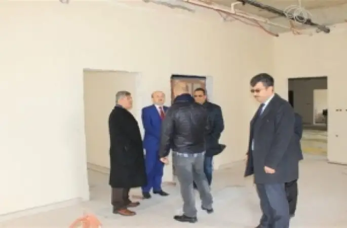 Müftü Kavillioğlu külliye inşaatında incelemelerde bulundu