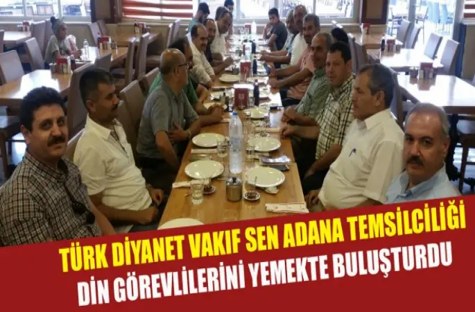 Türk Diyanet Vakıf Sen Adana Temsilciliği Sendika Üyelerine Yemek Verdi