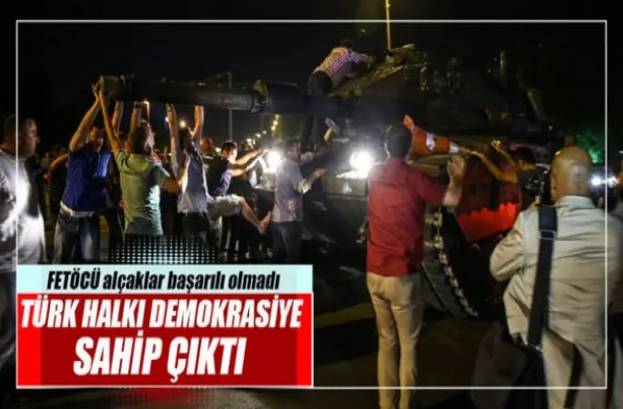 Halk Demokrasiye Sahip Çıktı, Vatandaşlar Tankların Üzerine Çıktı
