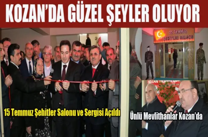 Kozan İlçe Müftülüğünce 15 Temmuz Şehitler Salonu ve Sergisi Açıldı