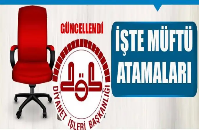 Müftü Atamaları Güncellendi!.