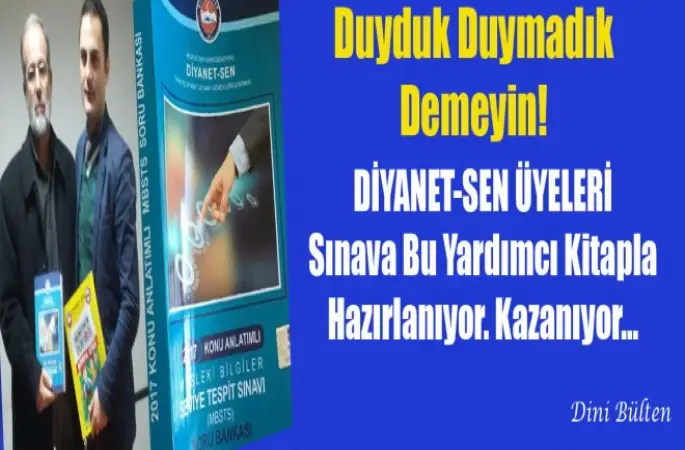 Diyanet Sen, Üyeleri Bu Kitapla Sınava Hazırlıyor