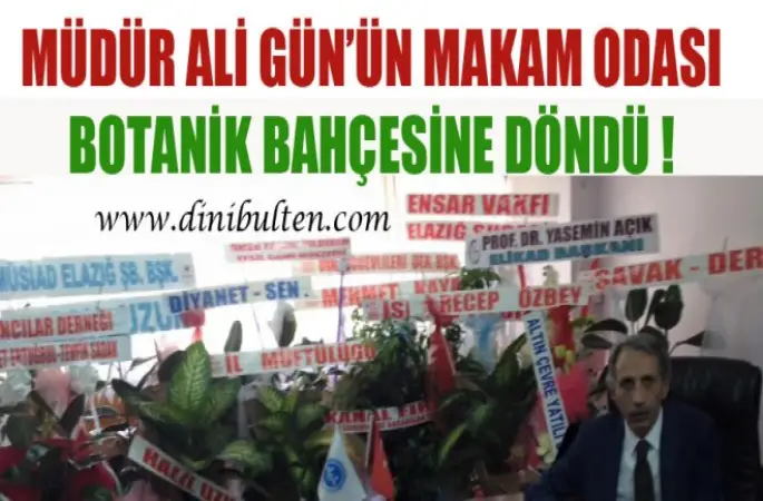 Müdür Gün’ün Makamı Botanik Bahçesi Oldu