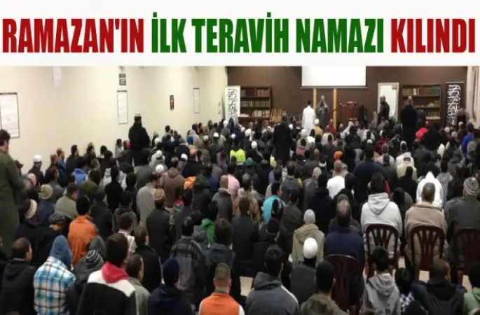 Ramazan'ın ilk teravih namazı kılındı