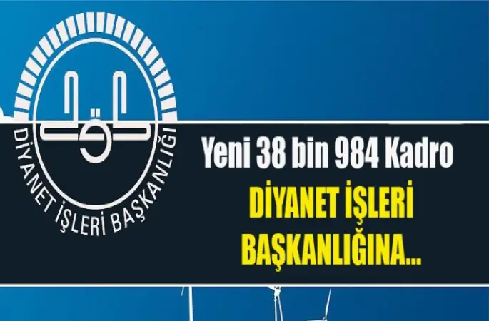 Diyanet’e 28  kadro kifayetsizdir