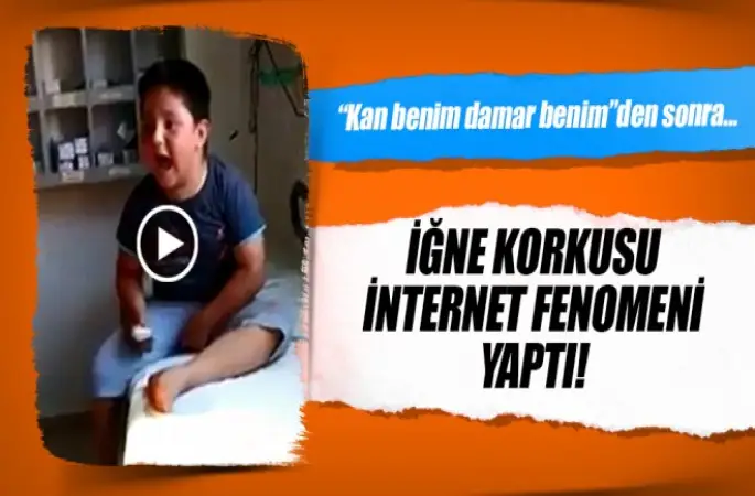 Çocuğun İğne Korkusu İnternet fenomeni yaptı