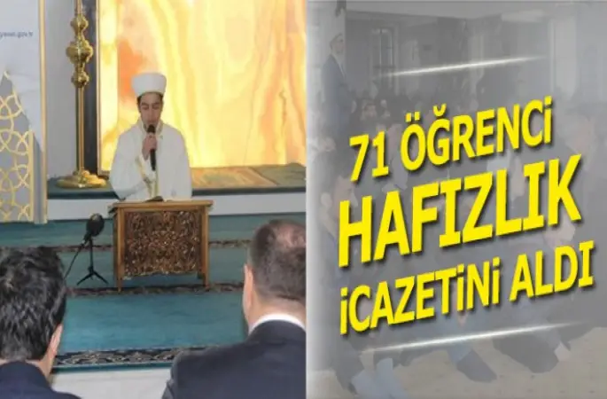 Elazığ’da Muhteşem İcazet Merasimi