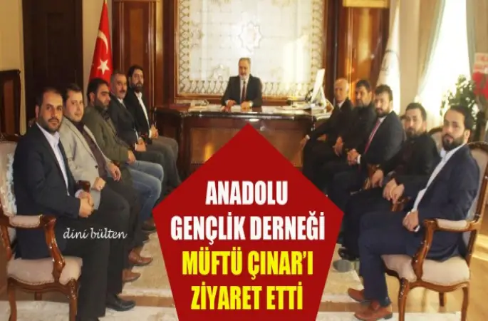 Anadolu Gençlik Derneği Adana Müftüsü Çınar’ı Ziyaret Etti