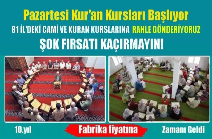 Rahlesiz Cami Kalmasın!