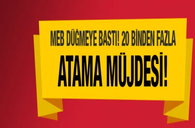 Öğretmenlere atama müjdesi!