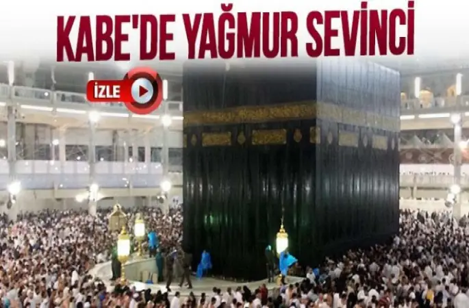 Yağmur Altında Kâbe'de tavaf