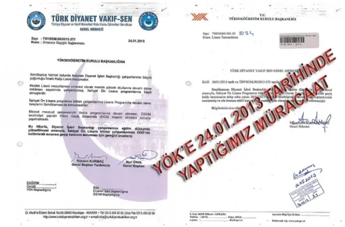 TDVS'den İlahiyat Önlisans’tan Lisansa Geçiş hakkında