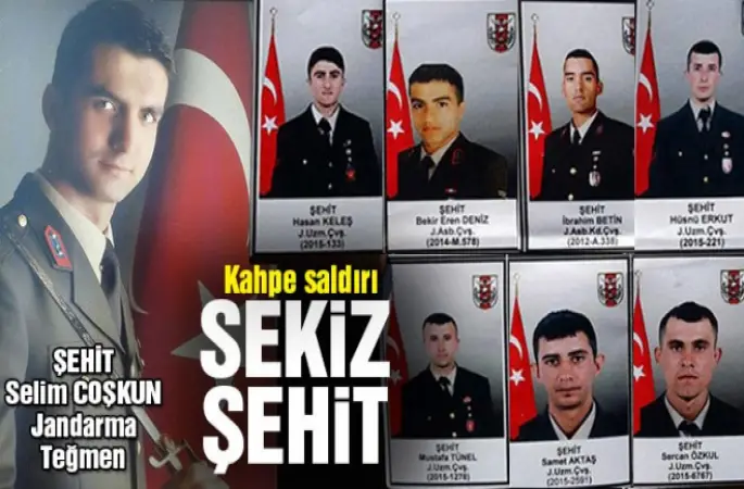 Hakkari'de 8 Şehit var