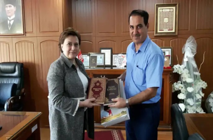 Güldemet Sarı`dan Müftü Hüseyin'e Taziye Ziyareti
