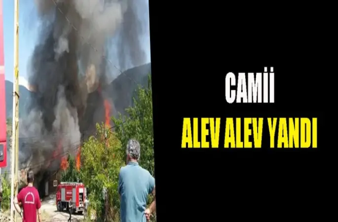 Cami alev alev yandı