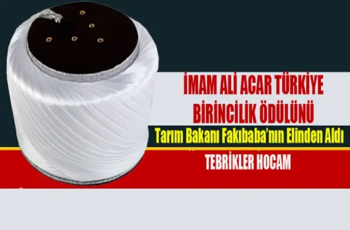 İmam Ali Acar, Türkiye  Birincilik Ödülünü Bakan Fakıbaba’nın Elinden Aldı