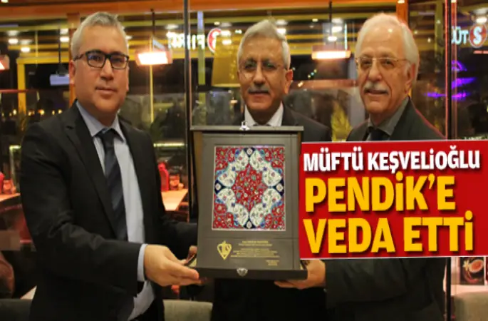 Müftü Keşvelioğlu veda etti
