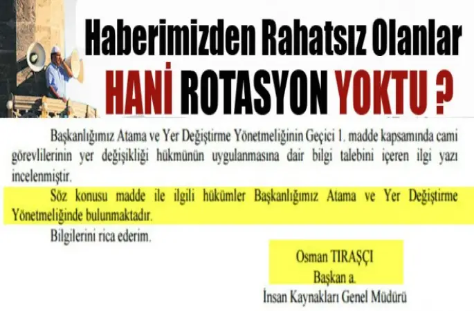 Hani Rotasyon Yoktu?