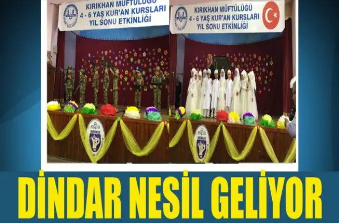 Kırıkhan’da 04-06 Yaş Öğrencilerinden Muhteşem Program