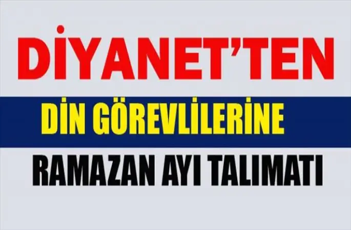 2016 Diyanet Ramazan Ayı Genelgesi