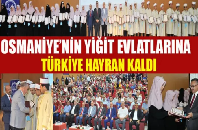 Osmaniye'de Hafızlık Merasimi ve Kur’an Ziyafeti