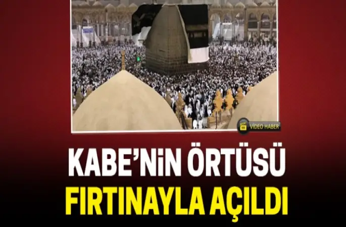 Hacı adayları Arafat yolunda fırtınaya yakalandı