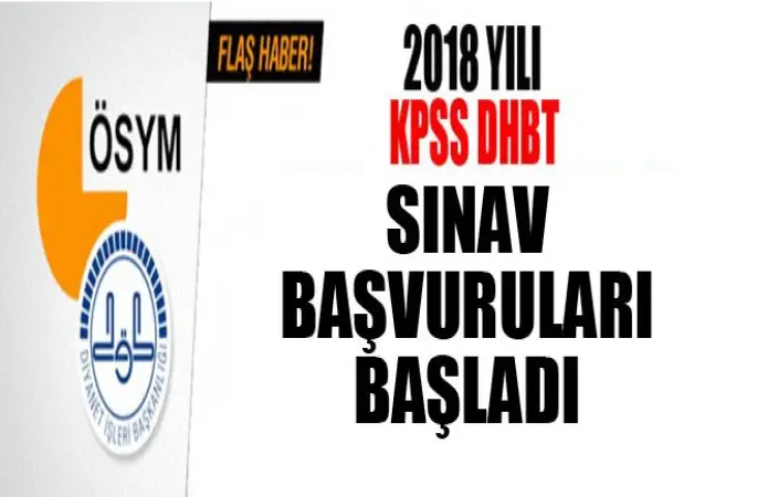 2018 Din Hizmetleri Alan Bilgisi (DHBT) Başvurusu başladı