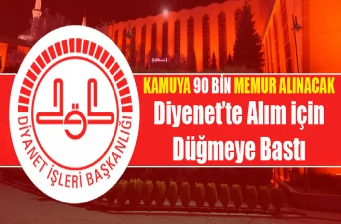 Diyanet Personel İçin Düğmeye Bastı