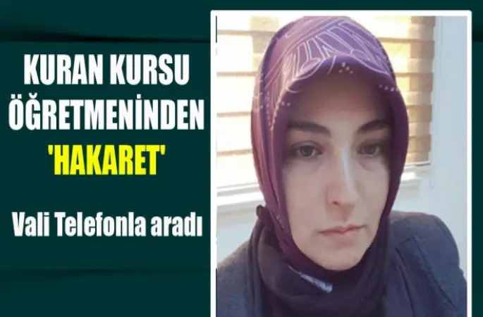 Kuran Kursu öğreticisine hakaret