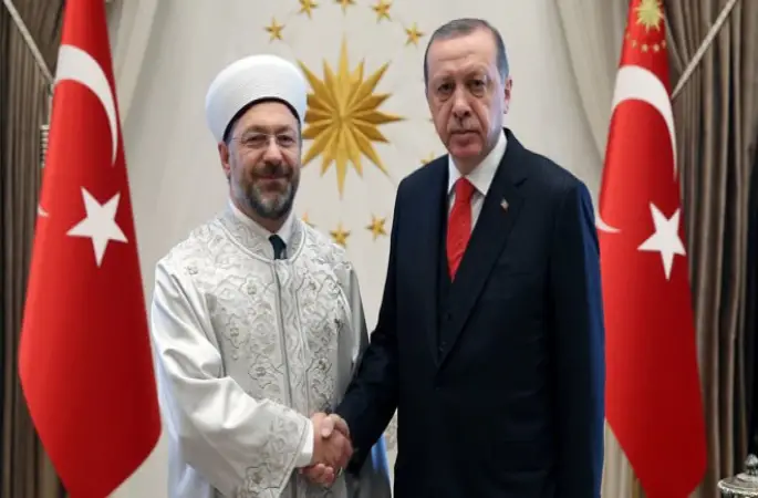 Cumhurbaşkanı Erdoğan, Diyanet İşleri Başkanını kabul etti