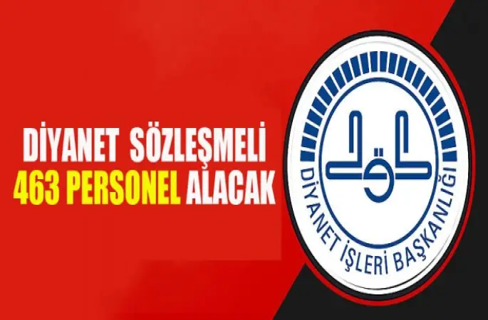 Diyanet  Sözleşmeli 463 Personel Alacak