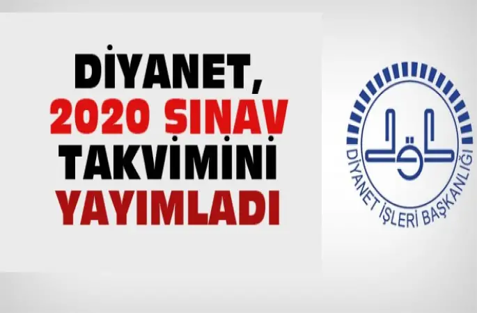 Diyanet, 2020 Sınav Takvimini Yayımladı