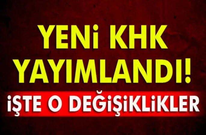 687 Sayılı KHK Resmi Gazetede yayımlandı