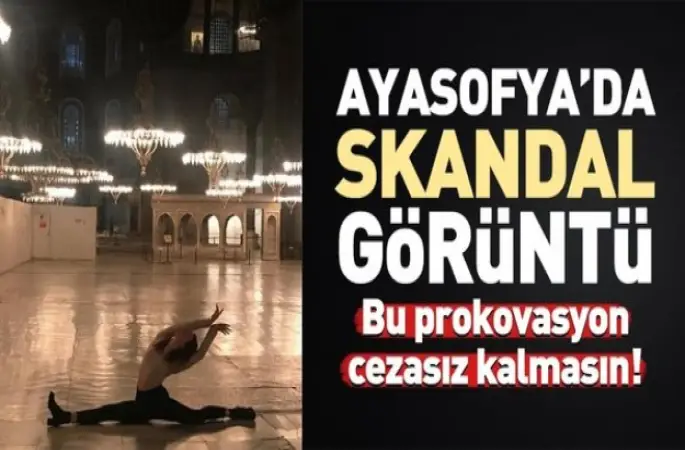 Leyla Alaton'dan skandal Ayasofya'da dans provokasyonu