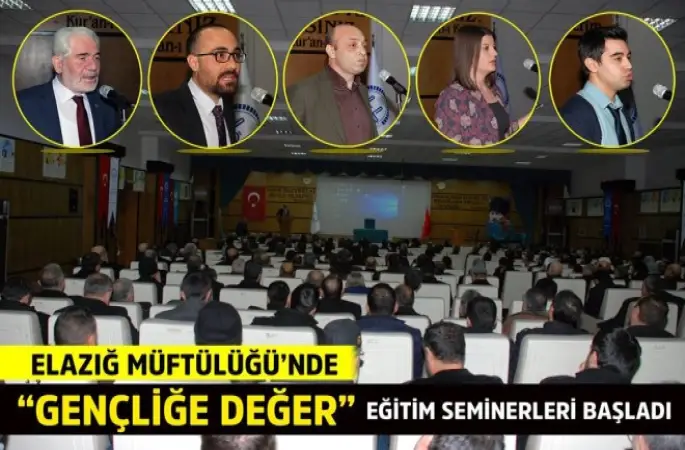 Elazığ İl Müftülüğü’nde “Gençliğe Değer” Eğitim Seminerleri Başladı