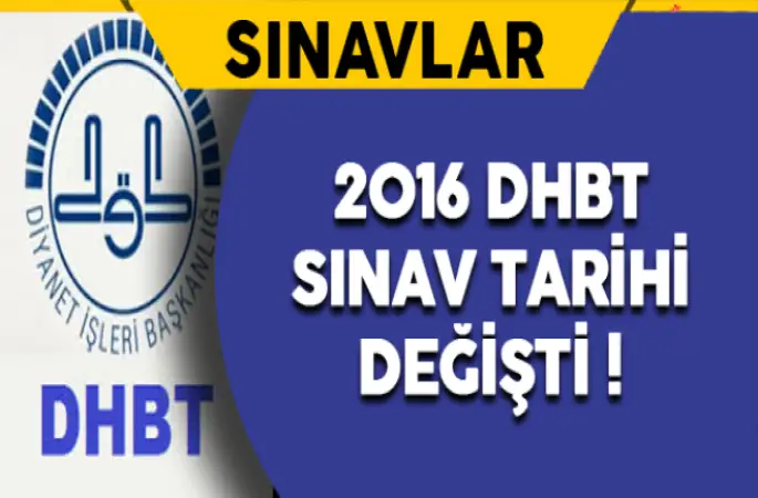 Din Hizmetleri Alan Bilgisi (DHBT) Sınav Tarihi Değişti !