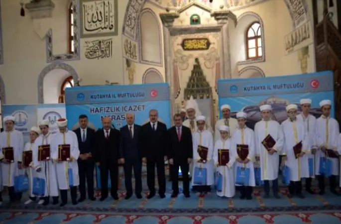 Kütahya'da hafızlık icazet merasimi