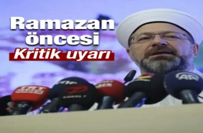 Diyanet'ten israf uyarısı