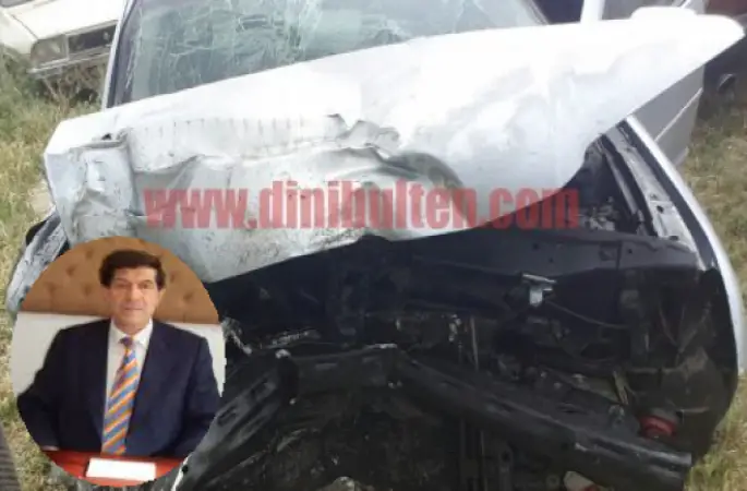 Müftü Muhammet Ünal trafik kazası geçirdi