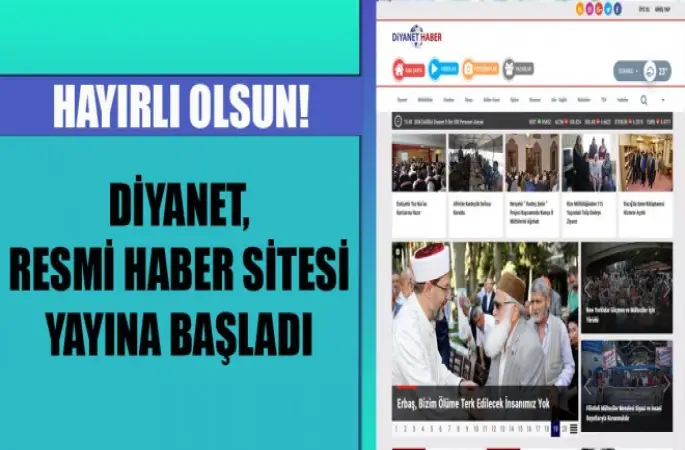 Diyanet, Resmi haber sitesi yayına başladı