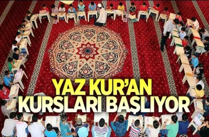Yaz Kuran Kursları Pazartesi Açılıyor