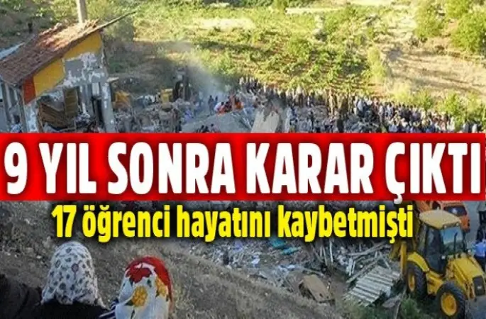 Konya'da 18 kişinin öldüğü Yurt  Müdürüne 10 yıl ceza