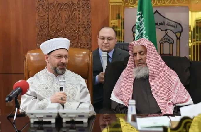 Erbaş'tan, Suudi Arabistan Başmüftüsü Abdulaziz Al Şeyh’i ziyaret