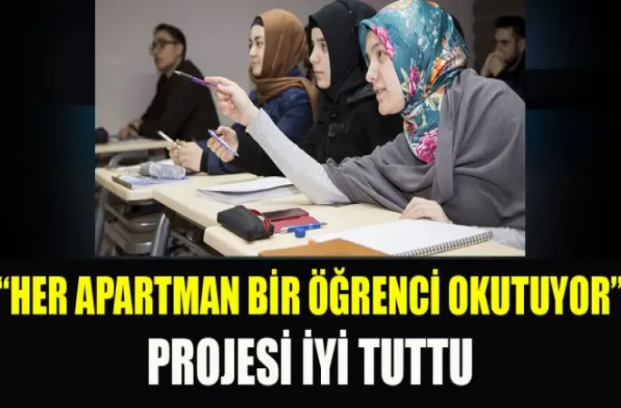 Her apartman bir öğrenci okutuyor,projesi tuttu