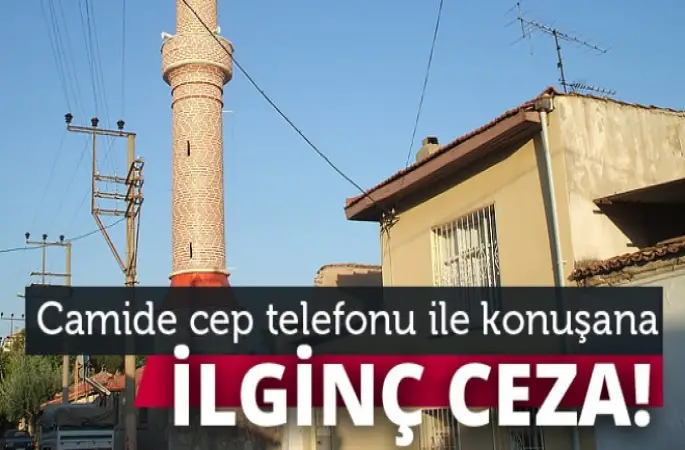 İmam,Camide cep telefonuyla konuşanlar için çareyi böyle buldu!